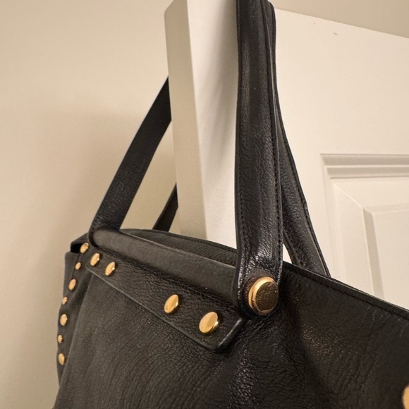 Lauren Ralph Lauren Black Tote with Gold Studs - Picture 8 of 13